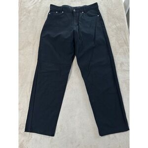 Outlier Postdenim Dungaree Pants Size 32x30 Black Jeans Technical Work Cloth EUC